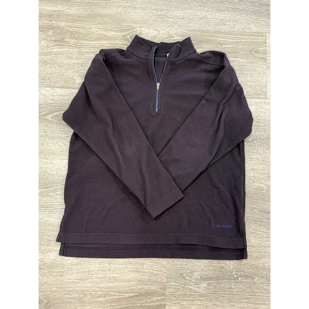 Patagonia Synchilla Jacket Womens Med Plum 1/4 Zip Pullover Fleece Lightweight